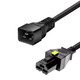 EASY WELL Huawei CE16804 power cord HVDC3 straight female-PDU-C20/C14 straight male-PI curved male/direct male Black C20-HVDC3 [3*1.5 square] 3.0m