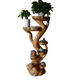 
Pupan Shengyu direct sale solid wood root carved shelf natural tree roots whole multi-layer bonsai fish tank base original 15921 double layer