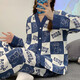 睡衣女款春秋季纯棉长袖和服学生大码套装夏天冬开衫家居 ZW1289 L (建议95115斤)
