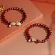 Yidaiers Fuling Snake Cinnabar Armband des Jahres der Nation Hetian Jade Rote Achate Schlangenjahr
