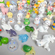 Glow-in-the-dark three-dimensional cartoon blind bag, miniature animal model that lights up at night, children's toy ornaments, Internet celebrity gifts, 60 solid-color animals, independent blind bag, no duplication