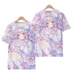 2025 Frühling Neues 2D-Animations periphere niedliche gedruckte kurzärmelige T-Shirt für Frauen Sommer New Lose Top T6187 L 100-110