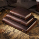 
AIGUONIU Retro leather notebook handmade top layer cowhide binder notepad business office manual Crazy horse leather gift customization [A6] Coffee/coffee standard 100 inner pages