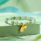 Saturday blessing, wealth, wealth, beauty, jade gold, Hetian jade bracelet for women Y1910850 17cm birthday gift
