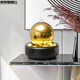 CLCEY Feng Shui Transfer Ball Office Desktop Money Decoration Modern Simple Flowing Water Fountain Living Room Ornament Circulation Water Curtain 9908 Model 26*26*45CM