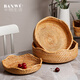 Half Life Fruit Plate Rattan Fruit Plate Woven Plate Snacks Dried Fruit Plate Storage Basket Bamboo Bread Basket