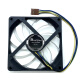 利民（Thermalright）9015机箱风扇HP400大风is40台式机12V滚珠PWM温控9215风扇9CM 黑色 大风量款 2线 92*92*15MM