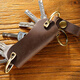 Patriot Crazy Horse Leder Key Pack für Männer und Frauen Retro -Stil echter Lederschlüsselpack einfach
