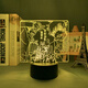 Le Yingqi returns to Wujowu 3D night light animation peripheral desktop ornament dormitory to send students' day gift ideas 9227 Wujowu-6 Black background colorful touch USB battery compartment
