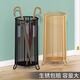 Wang Xingheyue household umbrella storage bucket storage rack entry door commercial hotel entrance large capacity umbrella stand umbrella drain rack bold and reinforced medium black