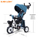 Babyjoey British children's tricycle folding baby 1-3-5 years old trolley bicycle rider honor blue