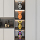 Jizhao Internet celebrity violent bear high-end suit decoration living room entrance TV cabinet wine cabinet display cabinet light luxury home decoration 28cm Care Bear six-piece set No Specifications