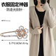 Anti beauty anti-exposure brooch women's sweater large pin waist artifact fixed clothing decorative corsage suit cardigan accessories LX-5044 champagne gold 40324045