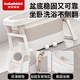 Babyhood (babyhood) children's bathtub baby bathtub [0-10 years old] baby foldable bathtub free bath stool milk coffee color