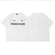 POUM short-sleeved T-shirt men's summer new European and American retro high street ins trendy letter printing pure cotton loose versatile clothes SSYFS-M841 white S