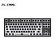 
FLESPORTS MK870-wired/Bluetooth/2.4G three-mode mechanical keyboard Obsidian-white and green smoke side keycap-BOX red axis RGB lighting Wireless keyboard