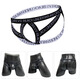 ADANNU new spot men's thong sexy sexy youth double underpants men black M