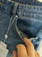 
Meijia Jeans Summer Elastic Soft Simple Straight Basic Washed Jeans Pants Casual Pants Medium Blue Ripped Jeans 31 -17078