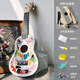 Creator's handmade DIY mosaic material bag Hawaiian small guitar ukulele ukulele four-string ukulele violet ukulele + material bag
