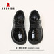 ABC KIDS boys' leather shoes shiny campus big children British style children's performance shoes 3028AX black 28