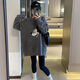 Direction simple Dongguan Dalang Pullage de style lazy de longueur lâche pour les femmes 2024 Hiver Nouvel Version coréenne Pilor d'épaississement de Donald Donald Donald Y9855 S