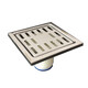 Liansu (leseo) Leso lingshang drainer de plancher anti-odor salle de douche de salle de bain carré 304 drain de sol en acier inoxydable 50/75 pipe liansu en acier inoxydable drain de sol wp11303