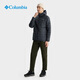 Columbia men's and women's seamless heat-pressed silver dot water-repellent 650 fluffy duck down warm down jacket WE6610 010 Asia-Pacific slim fit black XL (185/104A)