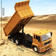 Buneng large alloy remote control dump truck dump truck children's engineering vehicle toy truck truck truck simulation dump truck model new large-size-15 function remote control dump truck three sets of original rechargeable batteries