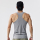 Lutielang Sports Fitness Vest Men's I-shaped Quick-drying Breathable Muscle Training Running Basketball Sleeveless Black XL