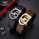 Falamaone Brand Belt Herren Echtes Leder Automatische Schnalle Belt Businesshosen High -End -Luxus -Geburtstagsgeschenk für meinen Mann und Vater [Counter Gift Box] PD844J Fashion Gold 115 cm -130 cm Kontakt Kundendienst Größe
