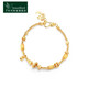 Time Bird Jewelry Ancient Method 925 Silver Gold-plated Star and Moon Gold Coiled Bracelet