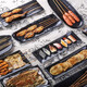 密胺烧烤盘子商用创意烧烤店特色餐具长方形黑色火锅专用牛肉菜盘 ljp1098 0寸 默认