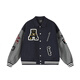 A CHOCK Achock official store American cleanfit stand-up collar heavily embroidered baseball uniform trendy brand jacket men's jacket navy blue M