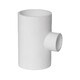 Jinniu Pipe Industry PVC-U Water Supply Reducing Tee Specifications 110*75mm White 110*75mm PVC-U