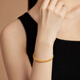 Liufu -Schmuckfuß -Gold -Verband Perlen Gold Elastic Bracelet Hollow Geschenkpreis 013507AA 6,62 Gramm (einschließlich Arbeitskosten 854 Yuan)