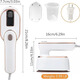 Steam brush handheld ironing machine rotating electric iron ironing machine wet and dry folding machine popular mini ironing steam 6198 purple US regulations 110v (no logo
