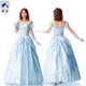 Tragen von Fisch Halloween Erwachsener Kostüm Cinderella Ice Snow Anna Schneekleid Hexen Maskerade Kleid 2025 9719 Aschenputtel s