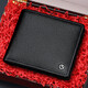 Jinlilai men's wallet short wallet 2 fold leather wallet wooden gift box ticket clip Chinese Valentine's Day gift for boyfriend