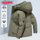 Yaya (YAYA) new down jacket men's short winter trendy casual warm thickened outdoor casual cold-proof jacket DYE3B010422D-black 175