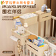 Crib Storage Hanging Basket Bedside Bedside Baby Changing Table Feeding Table Diaper Wipes Storage Bag Hanging Cream White-5-in-1 Hanging Basket 5 Functions