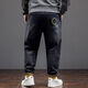 
Fei Shimi Autumn New Fashion Brand Elastic Small Foot Jeans Fat Loose and All-Match Pants Elastic Waist Fat Pants 300 Jin [Jin equals 0.5 kg] Black 9905 XL 1 (130-150 Jin [Jin equals 0.5 kg])