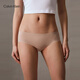 Calvin Klein Unterwäsche 24 Frühlings- und Sommer-Frauen mit zwei Padded CK markless Baumwollgekrönte Anti-Pinch-Hüft-Halbpolster-Unterwäsche für Frauen QP1049 Accessoires 6xy-Raum Schwarz/Fleischfarbe 2 xs