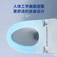 Gote (GOTE) German bathroom toilet household super whirlpool toilet large pipe strong flush anti-odor water-saving toilet [G841] 5-hole super whirlpool (white cover) 305/300mm