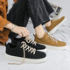 Fan Xiaoru Black Black Splaed Soled Shops Shoes Men's 2025 Nuevos deportes y zapatos casuales de skate sin desliz