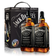 杰克丹尼（Jack Daniels）进口美国洋酒 田纳西州调和型 威士忌 黑标500ml双支礼盒