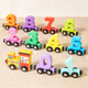
Children's magnetic digital train toys gift magnetic building block assembly baby girl 1-3 to 6 years old 2 boys 11 hook train