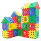 Docka Squares digitales para niños para niños y niñas juguetes de 3 a 6 años, inserte e instale el jardín de infantes de la casa, el bloque de construcción de la casa, los cuadrados digitales 220 piezas [caja de almacenamiento] + dibujos