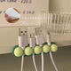 [JD Express] Cable fixer Pea cable processor data cable storage charging fixer fixer fixer fixer clamp wall sticker mobile phone bedside charging cable 2 packages-color random
