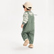Mini Bala boys and girls long-sleeved suit spring baby children's T-shirt overalls moisture-absorbent and quick-drying
