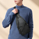 
Back to back sports crossbody bag LM shoulder bag for men with large capacity travel waterproofing function simple casual men's chest bag X1048 black